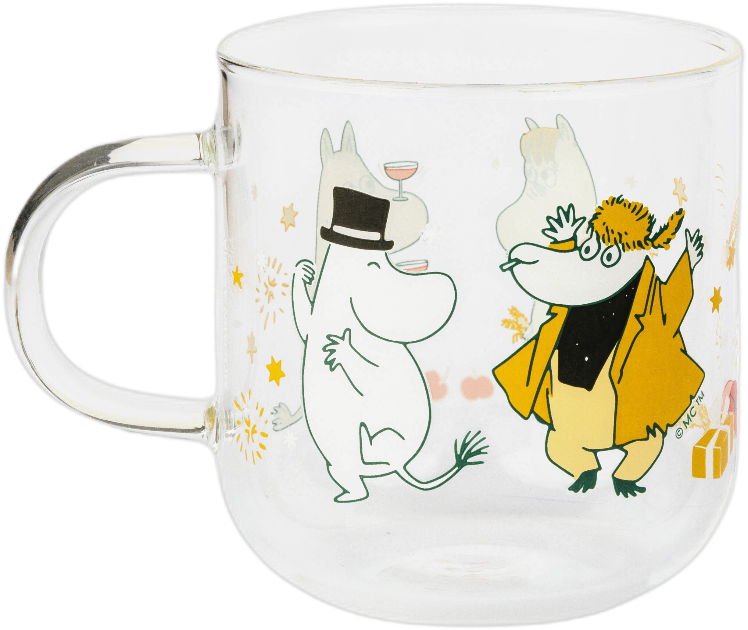 Moomin glas 30 cl Gift of Love, 2 stk.