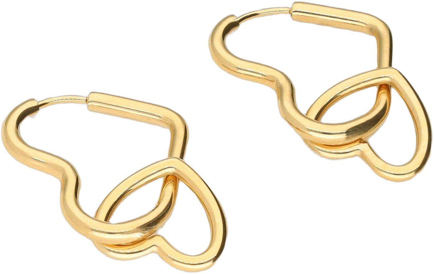 Earring heart in heart