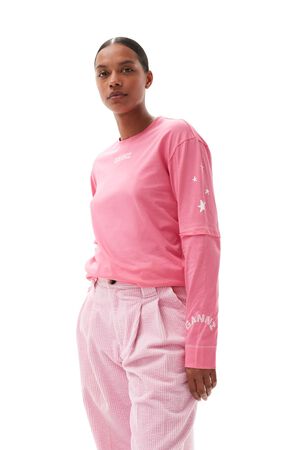 Light Jersey Layered Long Sleeve T-