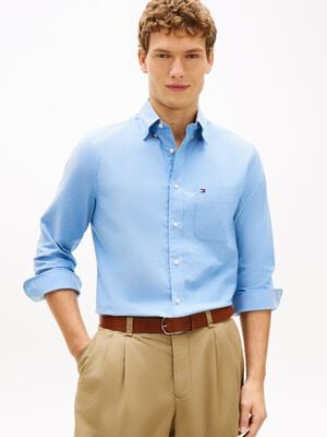 Regular Fit Button-Down Lightweight Oxford Shirt