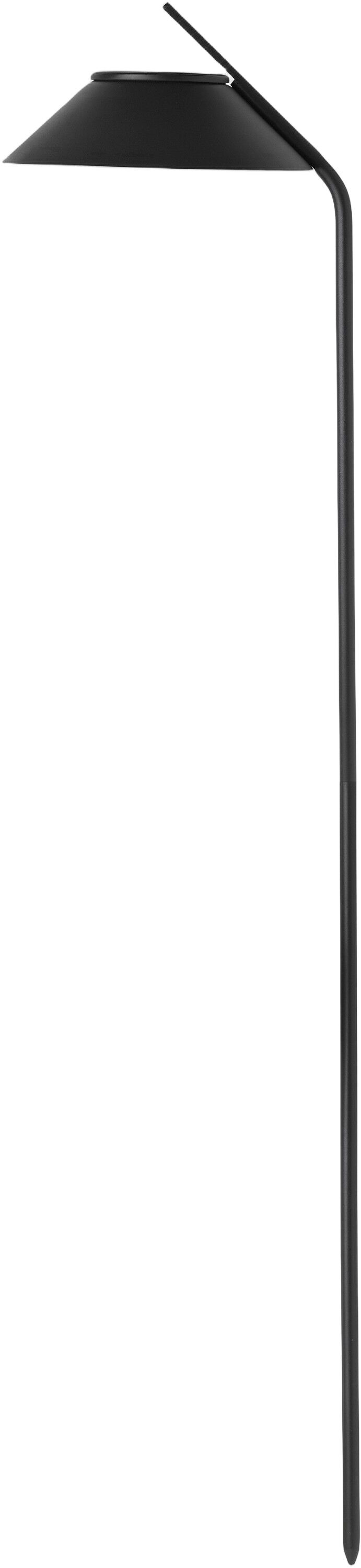 Vinkel LED solcellelampe, spyd black