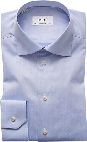 White Signature Twill Shirt - Contemporary Fit