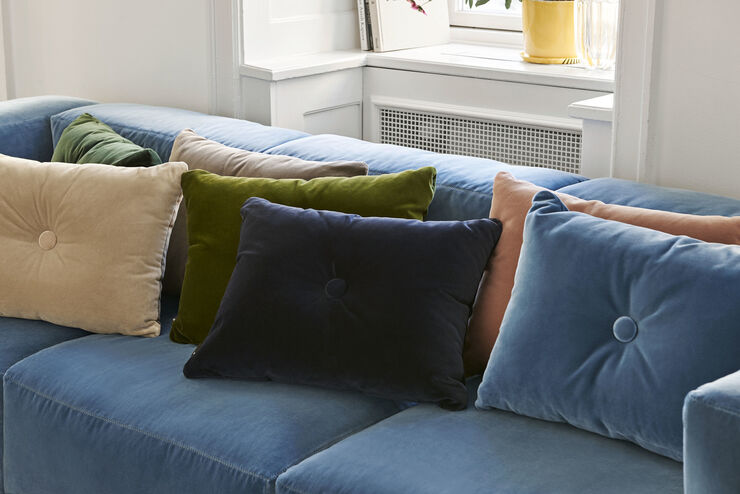 Dot Cushion-1 dot-Soft-Navy