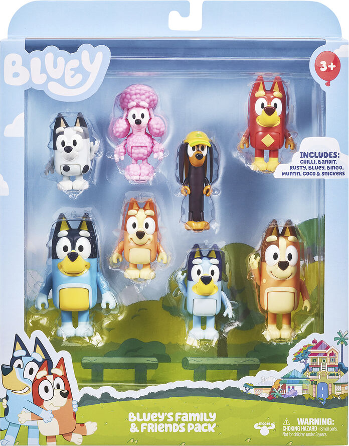 Bluey 8 pack figures
