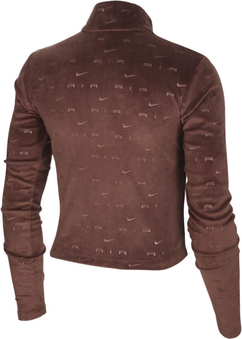 air velour 1/4-zip long-sleeve top