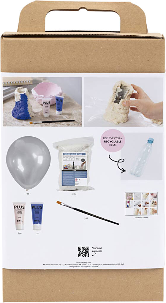 DIY Kit Modellering, Vase og sk&aring;l