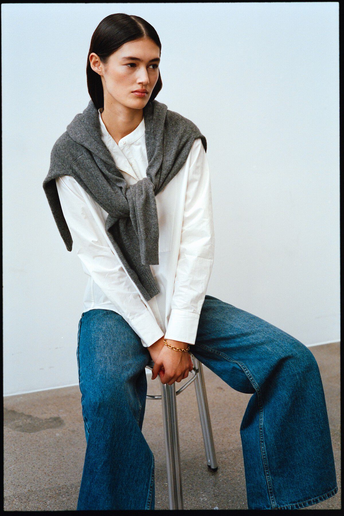 Crisp cotton bib front shirt - Sunn