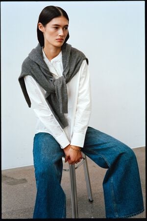 Crisp cotton bib front shirt - Sunn