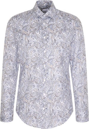 Business Shirt Slim Long sleeve Kent-Collar Floral