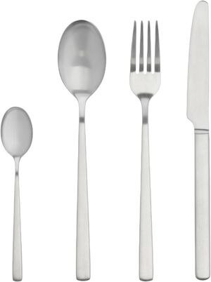 Bestiks&aelig;t Essentials Pure 16 dele Mat st&aring;l