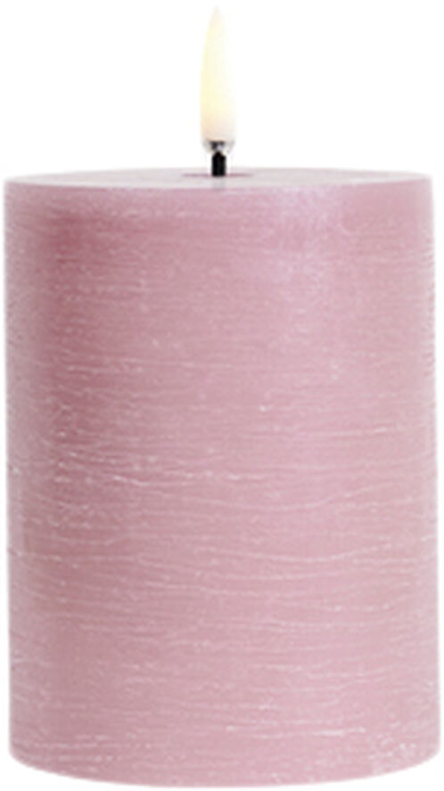 LED pillar candle, Dusty rose