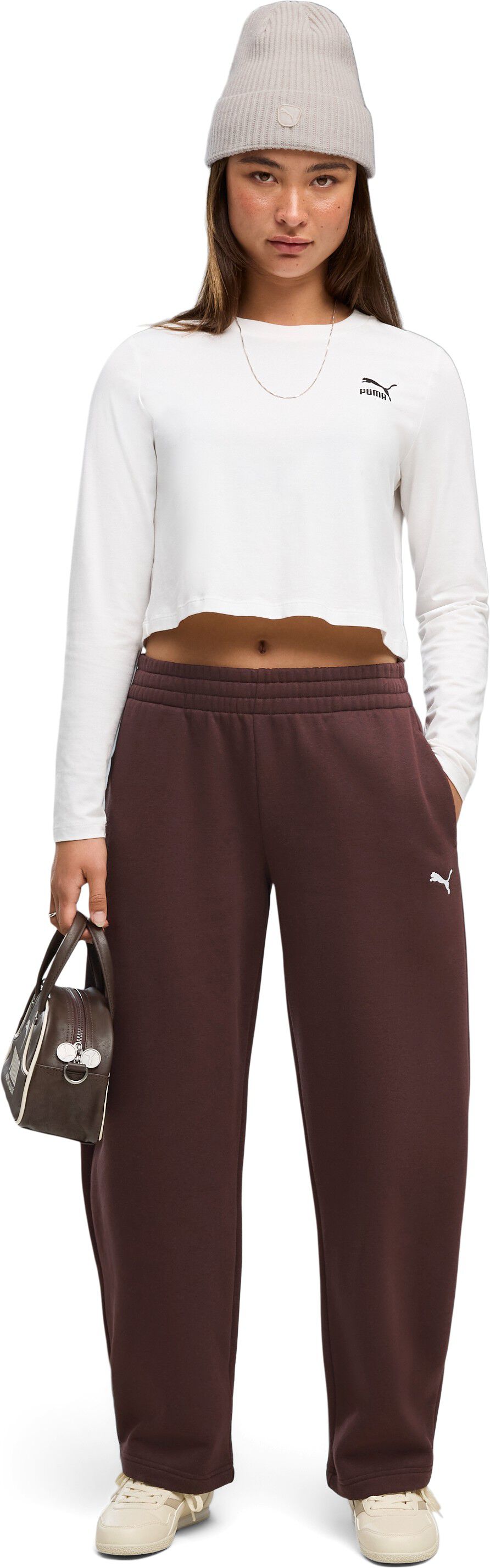 ESS RELAXED BARREL LEG PANTS F