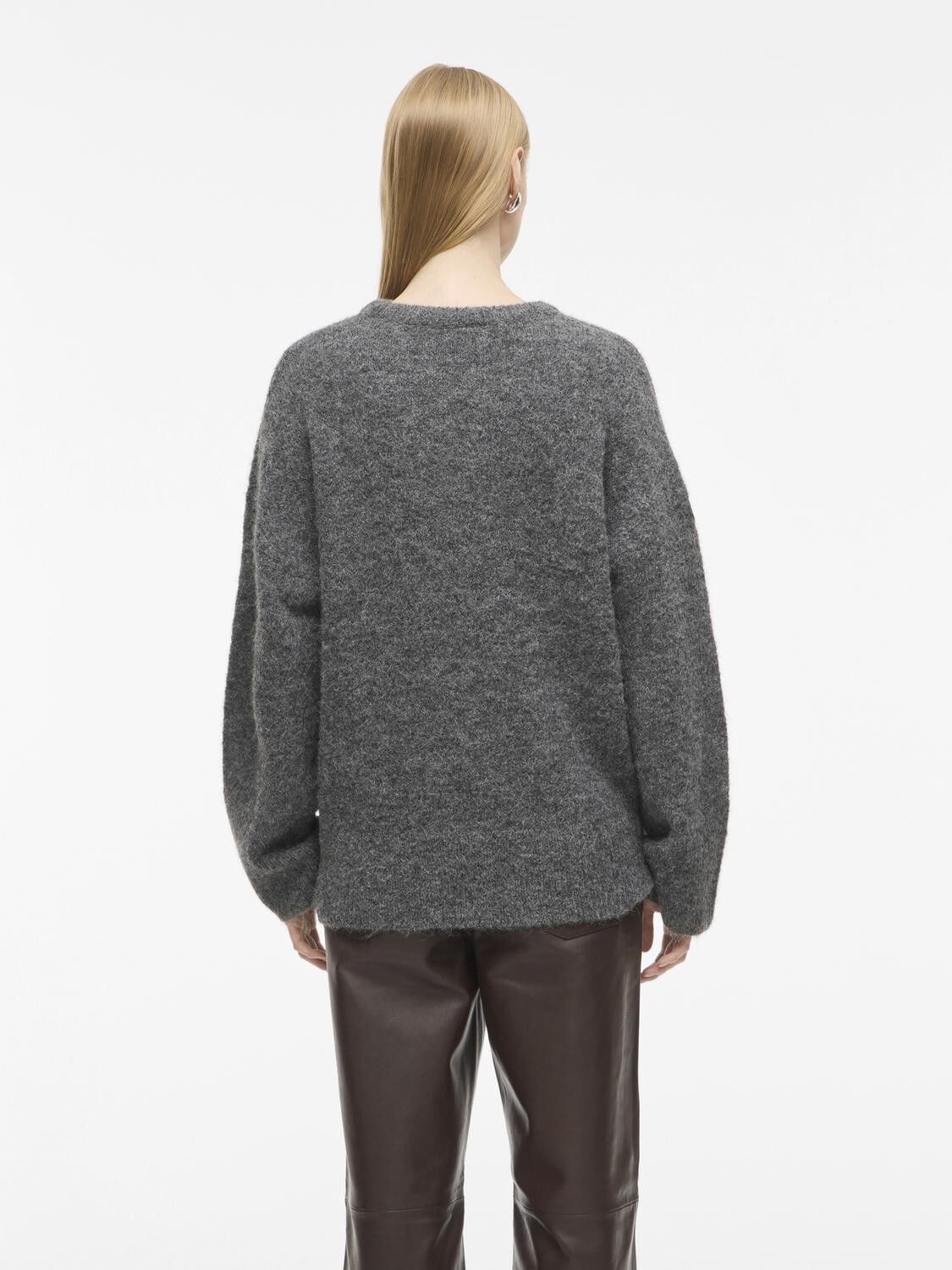ROUHAVEN LS OVERSIZED O-NECK KNIT