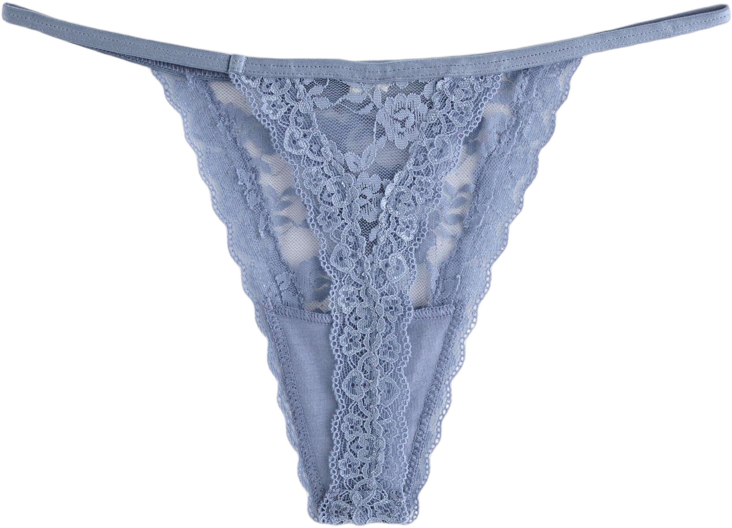 A low waist thong made in floral la