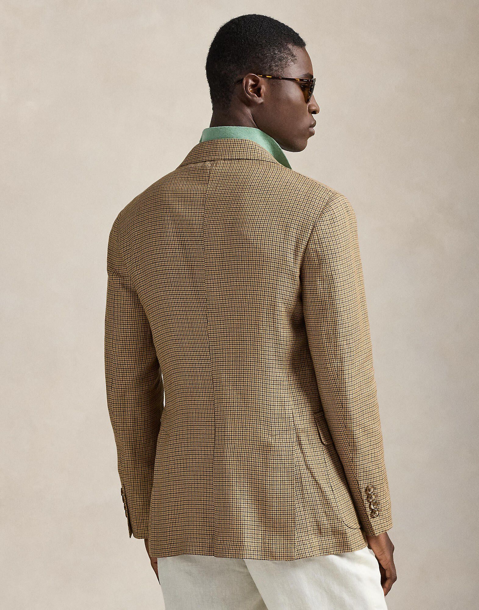 Polo Tailored Fit Plaid Twill Sport Coat