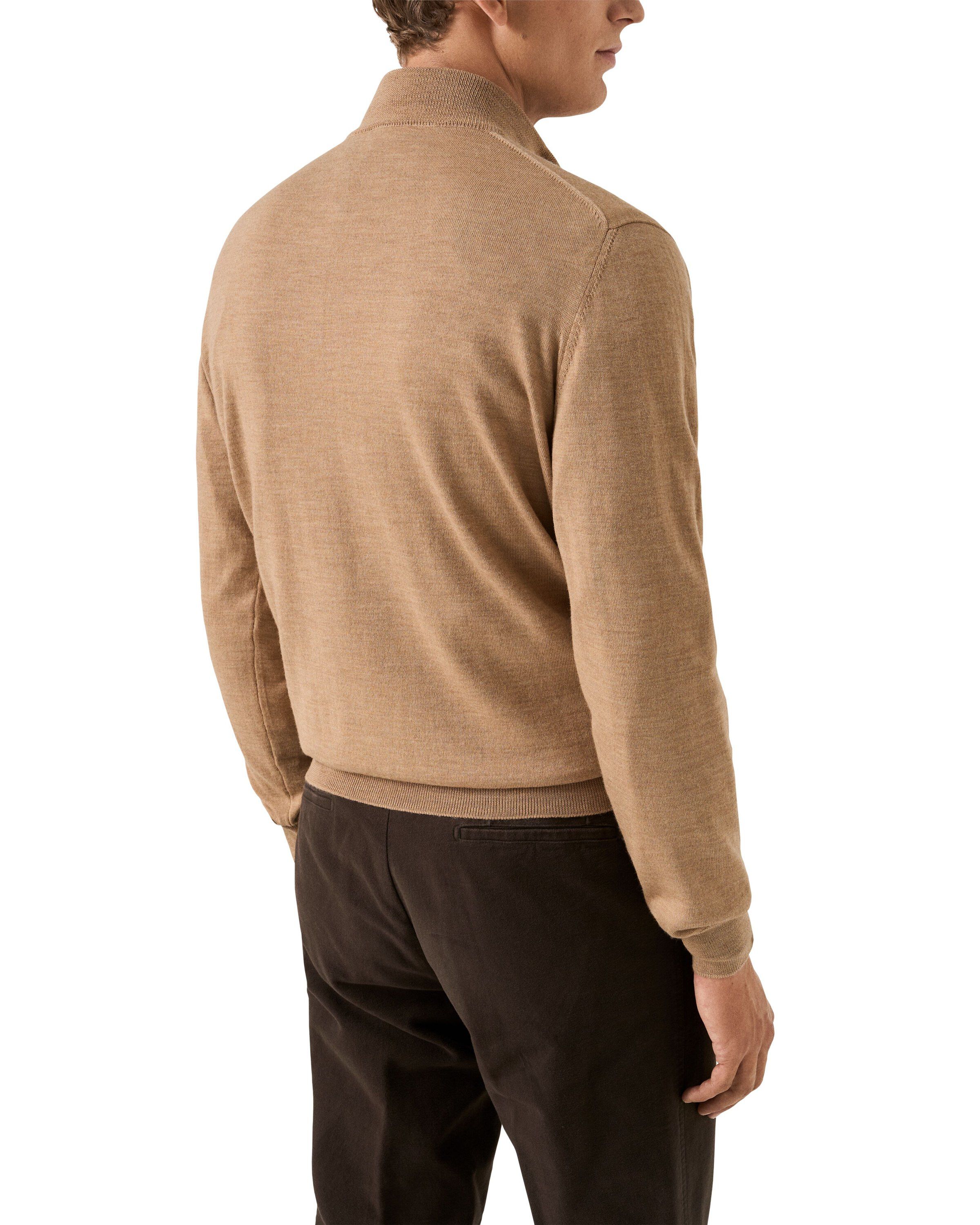 Merino Quarter Zip Knit Polo