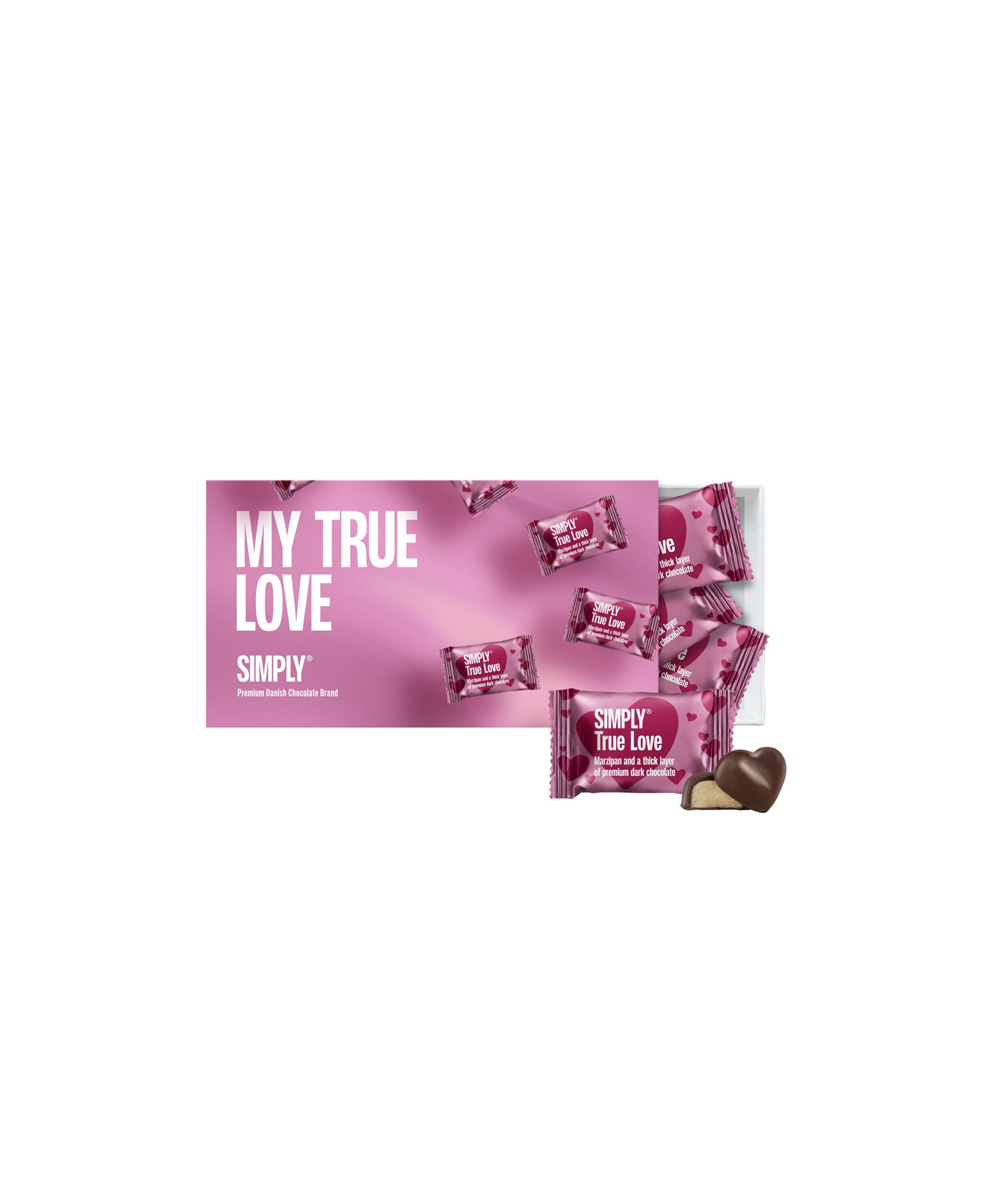 Simply&reg; TRUE LOVE chokolade&aelig;ske (100g)