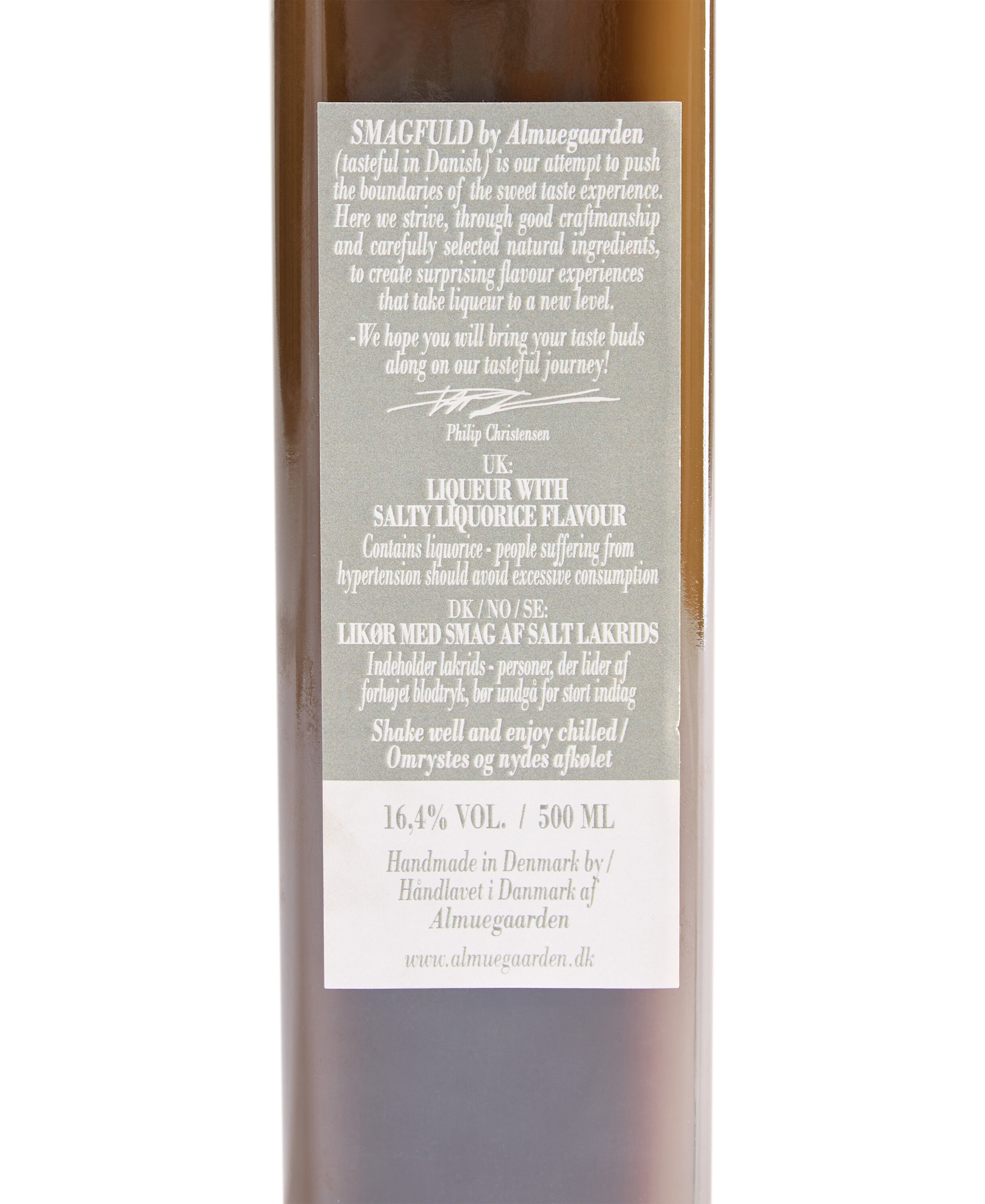 Lik&oslash;r med smag af salt lakrids (16,4% vol. )