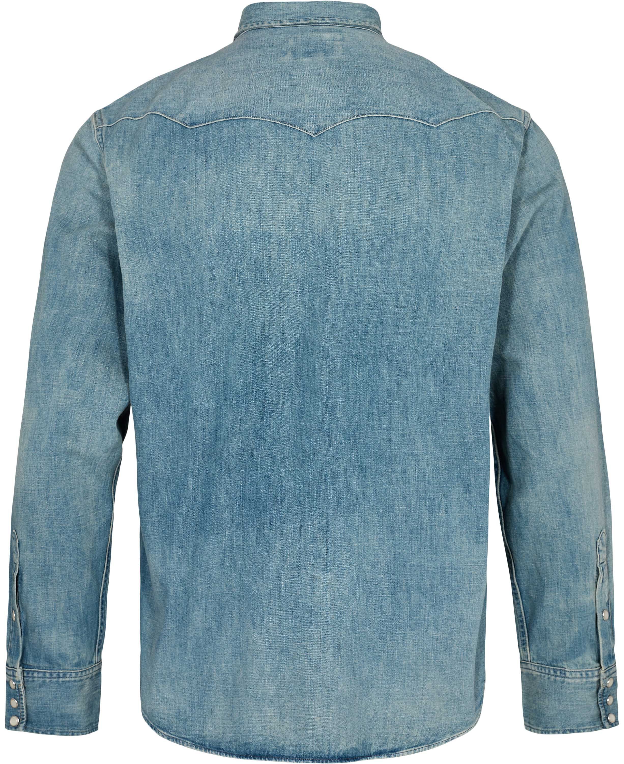 Slub Denim Western Shirt