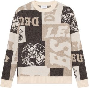 Globe Crewneck Knit