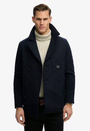 MERCHANT WOOL BLEND PEA COAT