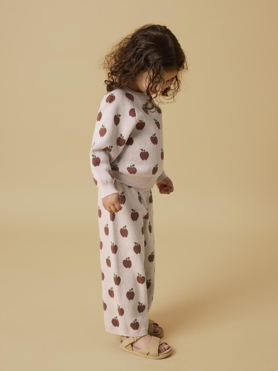 NMFLULIO WIDE KNIT ANCLE PANT LIL