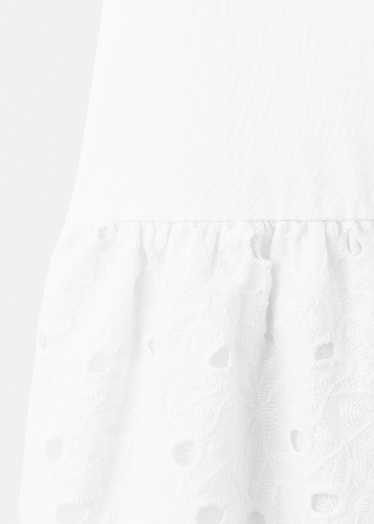 Embroidered lace flared dress