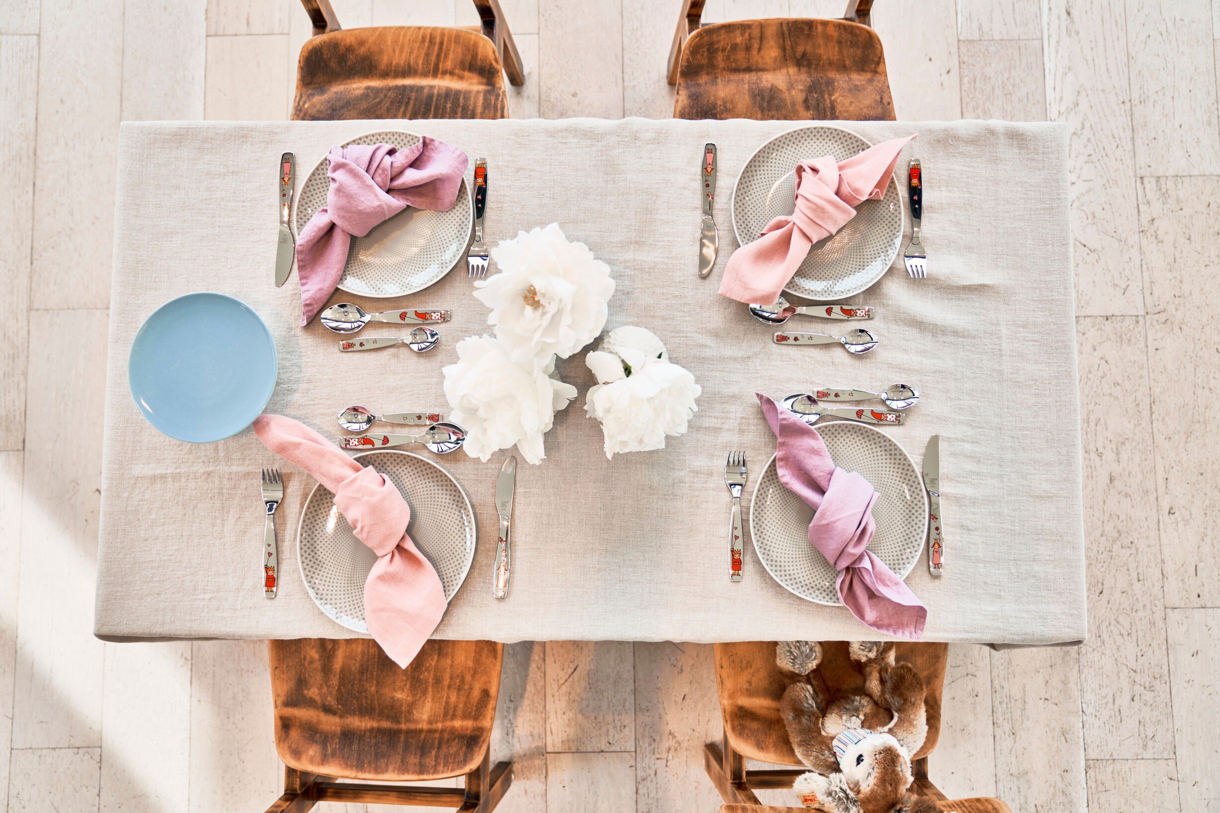 Prinsesse Emilie B&oslash;rnebestik s&aelig;t 4-dele, Poleret