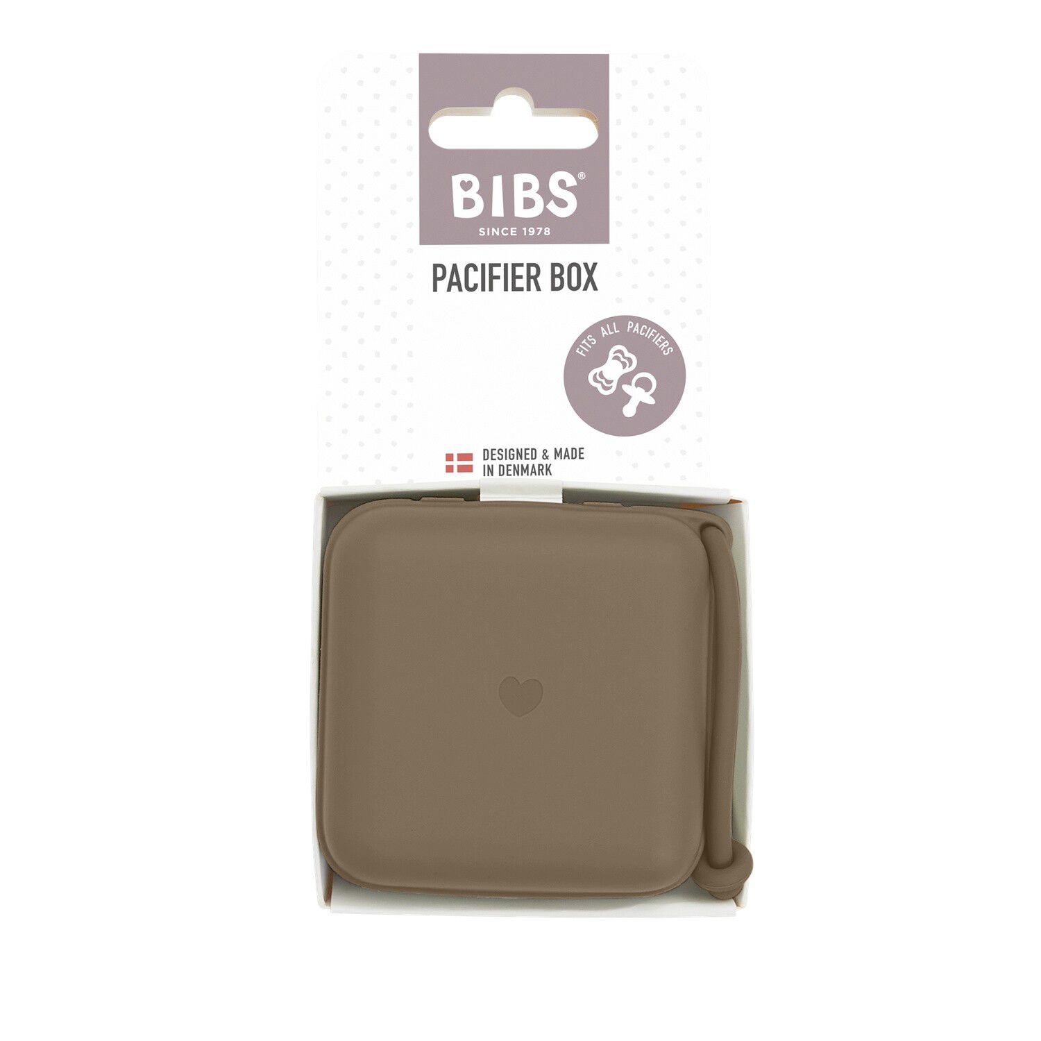 BIBS Pacifier Box Dark Oak