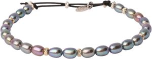 Celine Pearl Peacock Bracelet - Silver