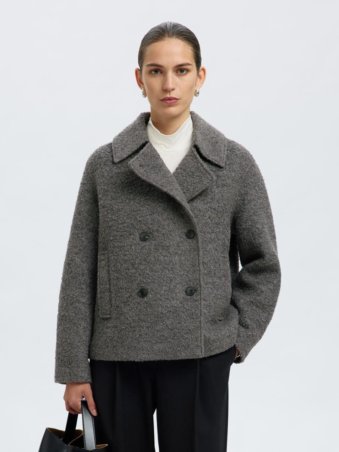 SLFALMA BOUCLE WOOL BLEND JACKET NO
