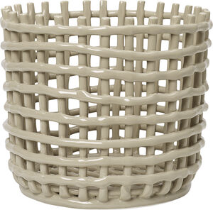 Ceramic Basket - Large - Cashmere