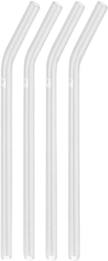 Sorrento Sugerør med knæk i glas, klar