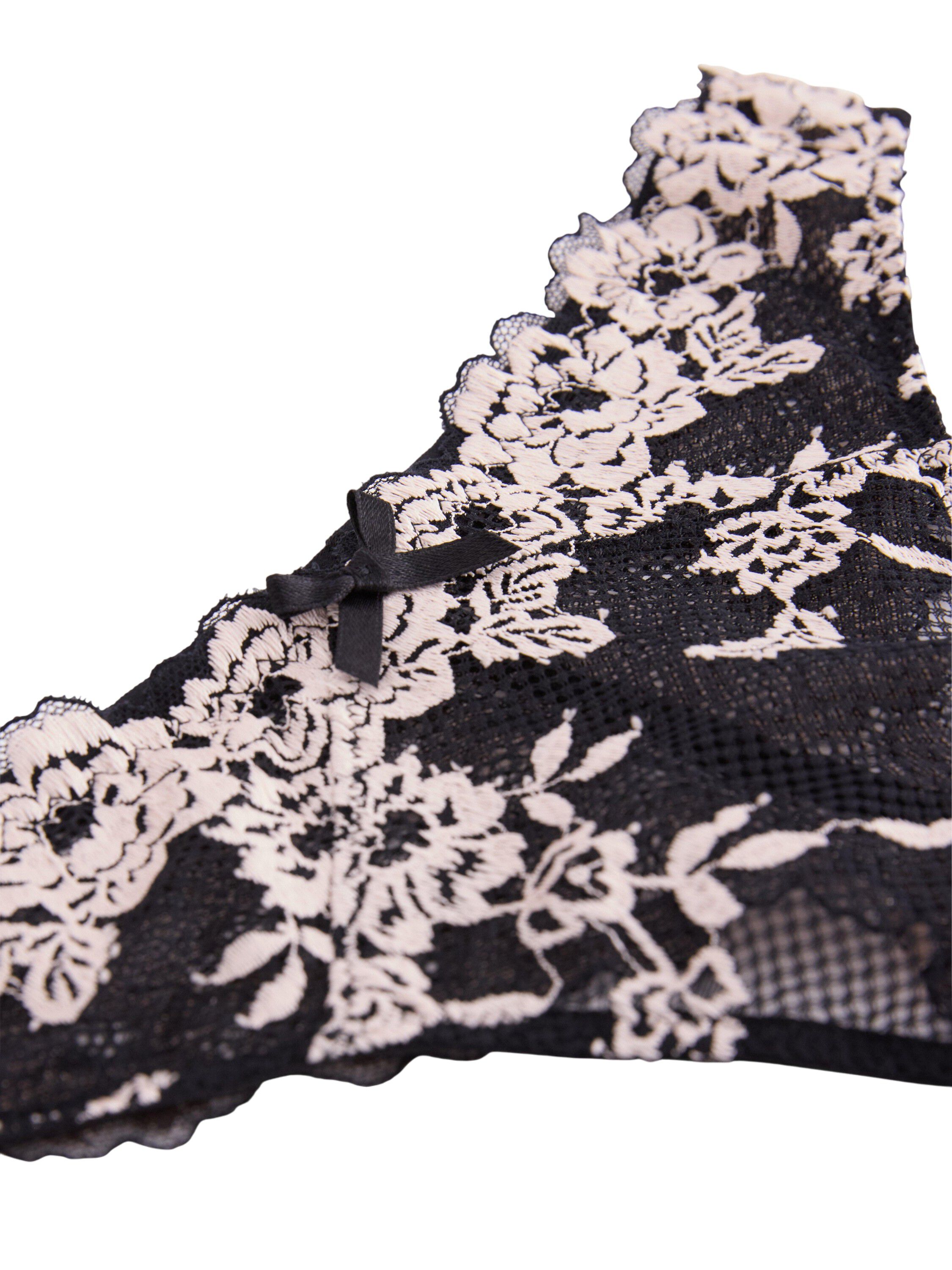 Thong with a regular waist and lace