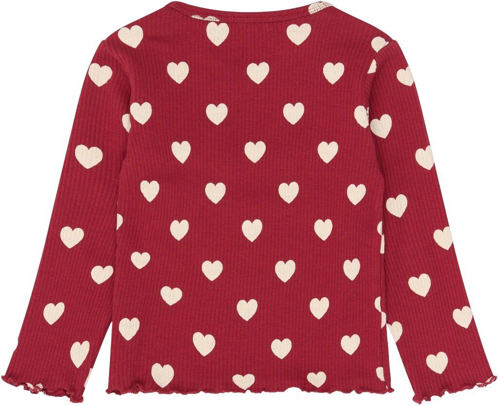 Tnstholiday Red Heart Rib Night Set