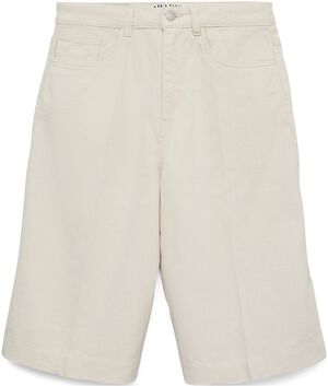 AWELIS HR ECRU DENIM SHORTS