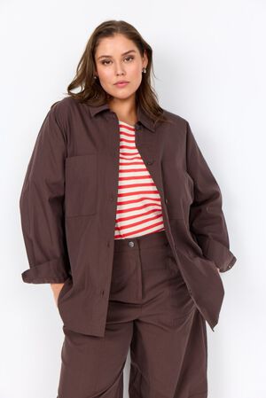 Curvy WA-HAILEY 1 Skjorte M&oslash;rk brun