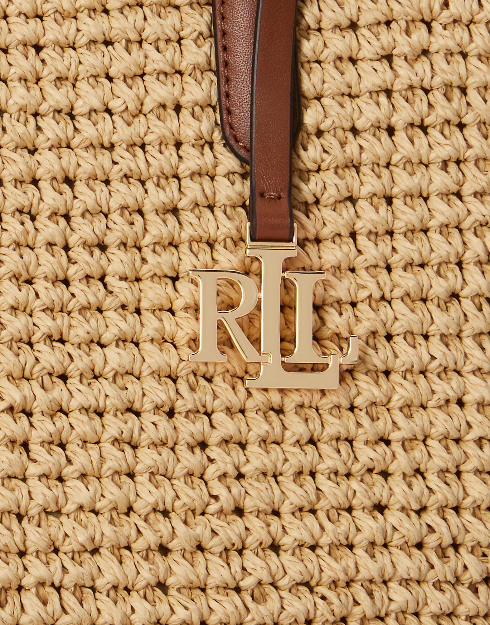 Crocheted Straw Large Lainey Tote Bag