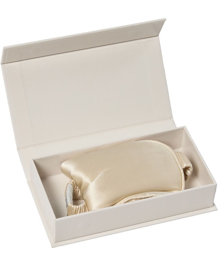 Eye mask silke light beige