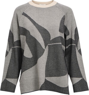 OBJSIF LO L/S KNIT PULLOVER DIV