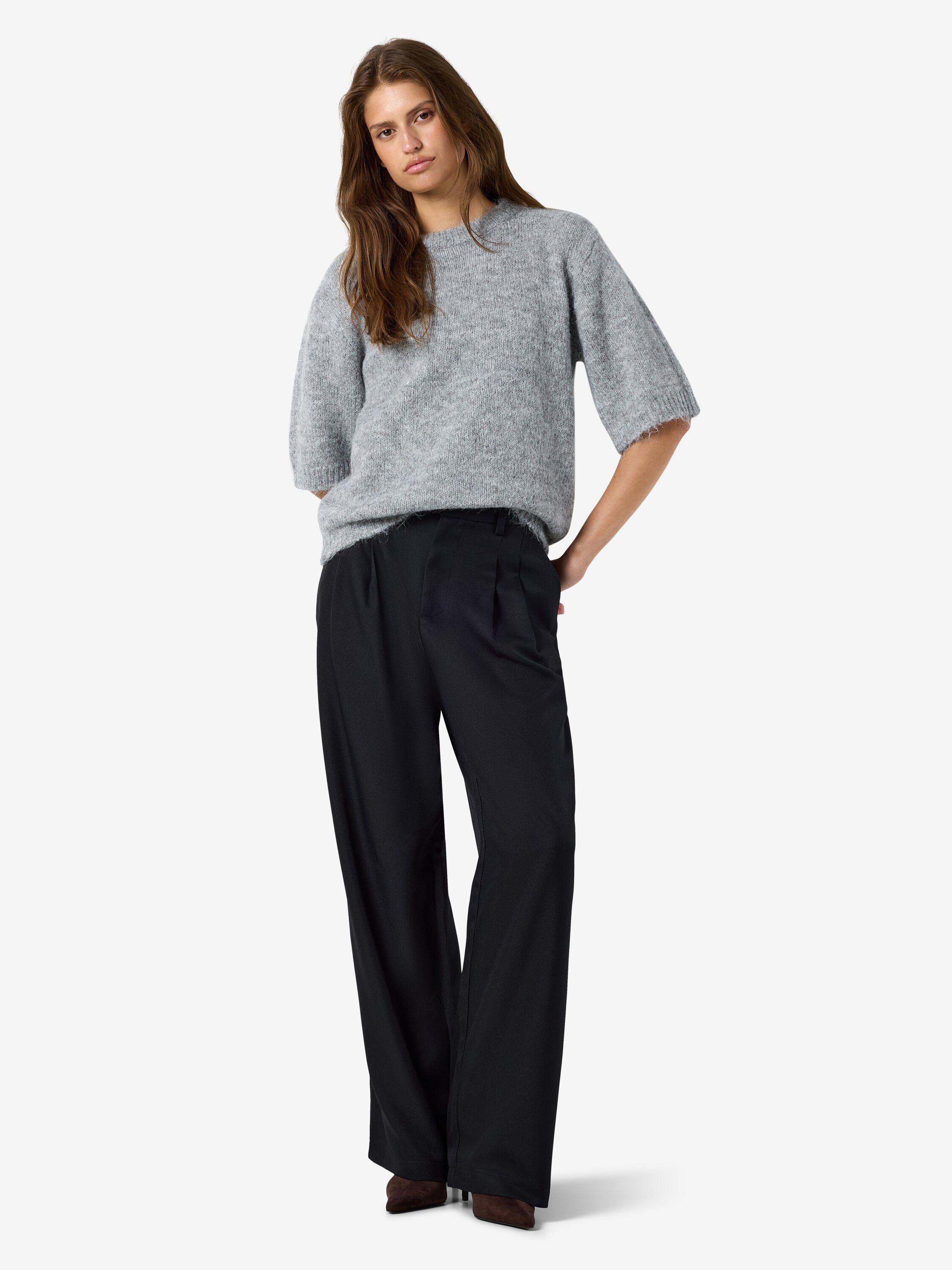 Strikket Nmsutton S/S O-hals Noos