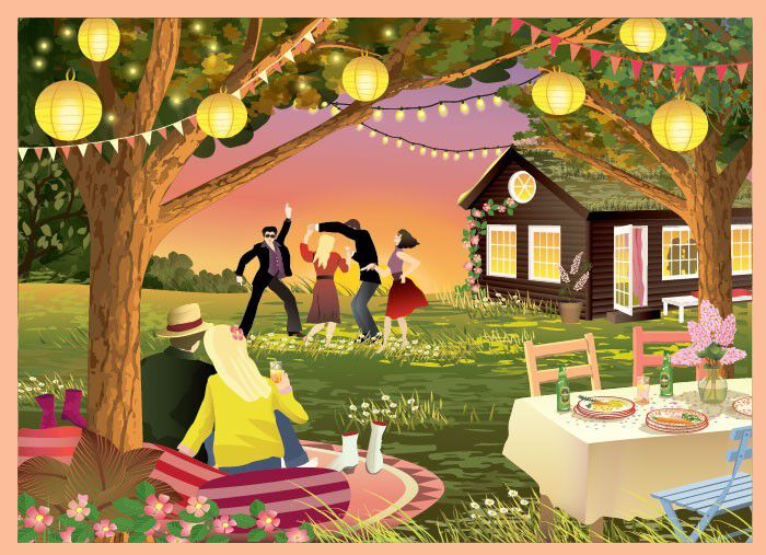 GARDEN PARTY - puslespil med 1000 brikker