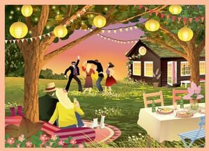 GARDEN PARTY - puslespil med 1000 brikker