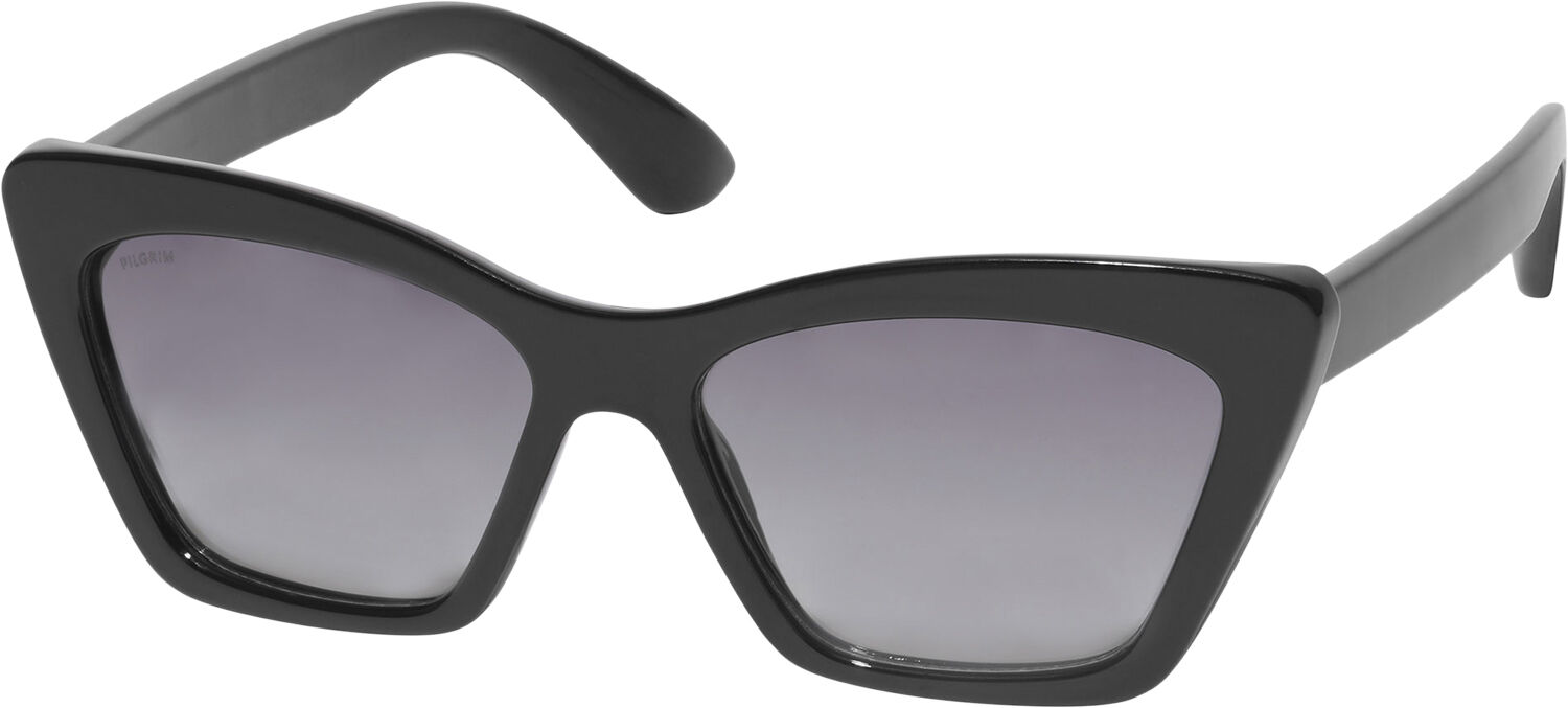 DAKOTA kantet cat-eye solbriller sort