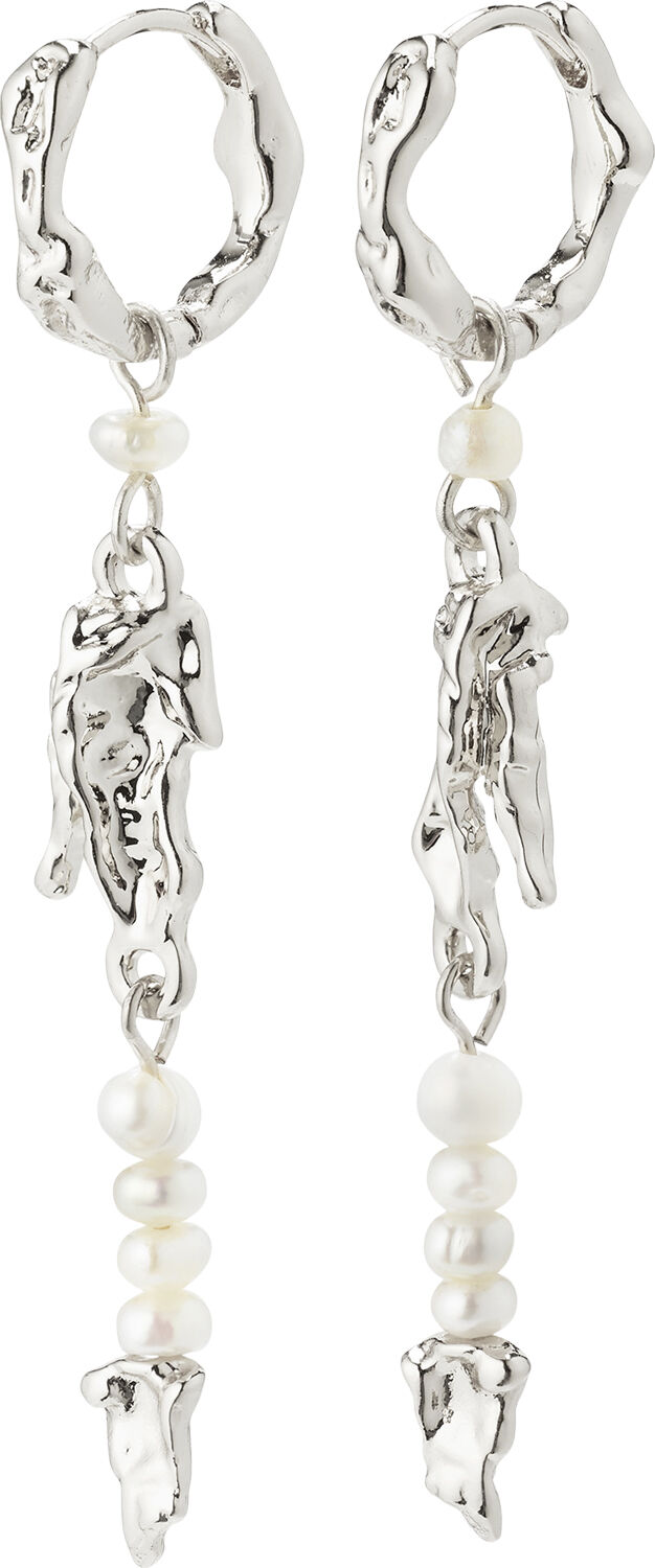 NIYA recycled freshwater pearl earrings silver-plated