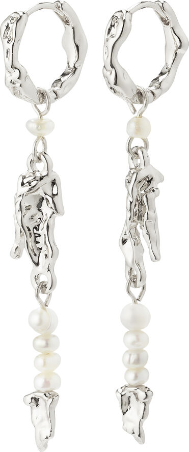 NIYA recycled freshwater pearl earrings silver-plated