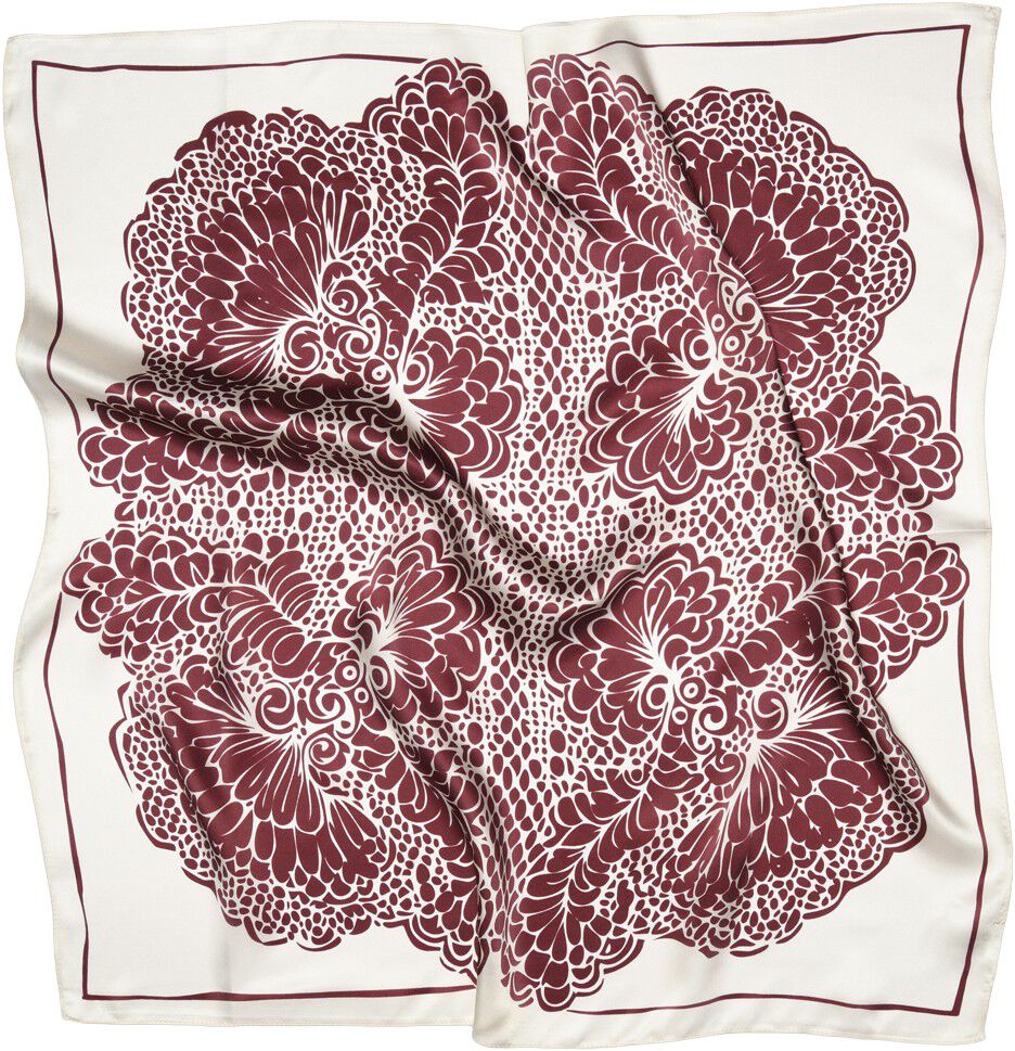 Lacey silk scarf
