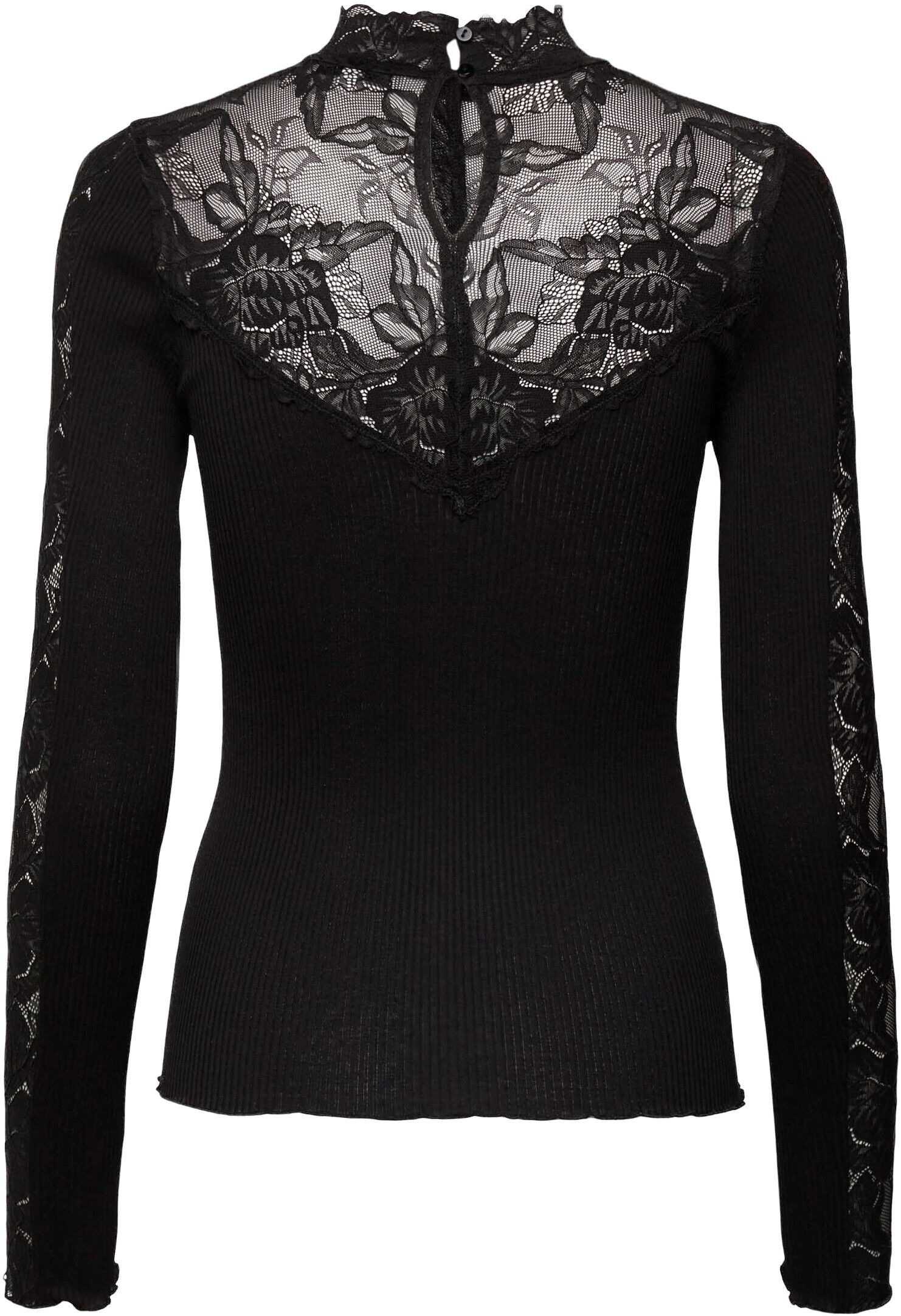 RWBeatha Silk LS Lace T-neck T-shirt