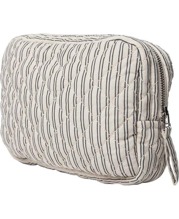 Moira 2 G toilettaske Beige / White Double Stripe