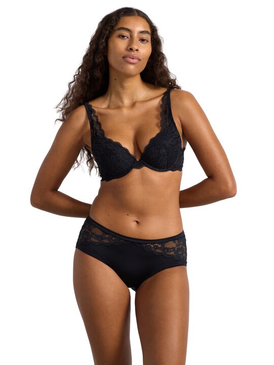 Malva push-up-bh med blonder